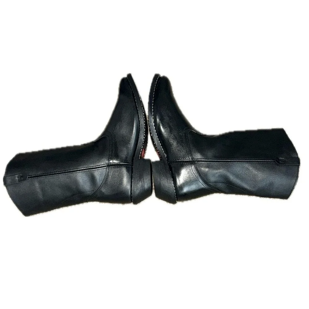 👢MASON SHOE Work‎ Boots Pull-On Black Leather Oil Resistant PREMIUM INSOLES 15E